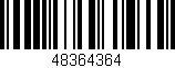 Código de barras (EAN, GTIN, SKU, ISBN): '48364364'