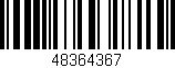 Código de barras (EAN, GTIN, SKU, ISBN): '48364367'