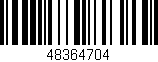 Código de barras (EAN, GTIN, SKU, ISBN): '48364704'