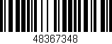 Código de barras (EAN, GTIN, SKU, ISBN): '48367348'