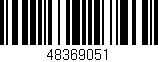 Código de barras (EAN, GTIN, SKU, ISBN): '48369051'