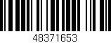 Código de barras (EAN, GTIN, SKU, ISBN): '48371653'