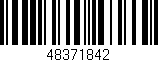 Código de barras (EAN, GTIN, SKU, ISBN): '48371842'