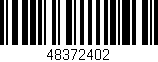 Código de barras (EAN, GTIN, SKU, ISBN): '48372402'