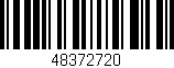 Código de barras (EAN, GTIN, SKU, ISBN): '48372720'