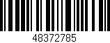 Código de barras (EAN, GTIN, SKU, ISBN): '48372785'