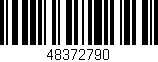 Código de barras (EAN, GTIN, SKU, ISBN): '48372790'