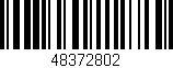 Código de barras (EAN, GTIN, SKU, ISBN): '48372802'