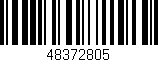 Código de barras (EAN, GTIN, SKU, ISBN): '48372805'