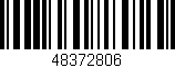 Código de barras (EAN, GTIN, SKU, ISBN): '48372806'