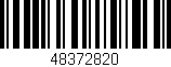 Código de barras (EAN, GTIN, SKU, ISBN): '48372820'