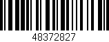 Código de barras (EAN, GTIN, SKU, ISBN): '48372827'