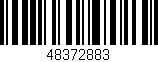 Código de barras (EAN, GTIN, SKU, ISBN): '48372883'