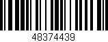 Código de barras (EAN, GTIN, SKU, ISBN): '48374439'
