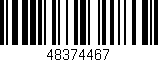 Código de barras (EAN, GTIN, SKU, ISBN): '48374467'