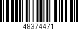 Código de barras (EAN, GTIN, SKU, ISBN): '48374471'