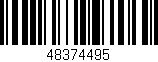 Código de barras (EAN, GTIN, SKU, ISBN): '48374495'