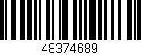 Código de barras (EAN, GTIN, SKU, ISBN): '48374689'