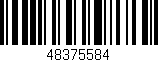 Código de barras (EAN, GTIN, SKU, ISBN): '48375584'