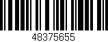 Código de barras (EAN, GTIN, SKU, ISBN): '48375655'