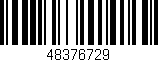 Código de barras (EAN, GTIN, SKU, ISBN): '48376729'