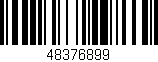 Código de barras (EAN, GTIN, SKU, ISBN): '48376899'