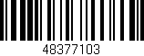 Código de barras (EAN, GTIN, SKU, ISBN): '48377103'