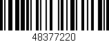 Código de barras (EAN, GTIN, SKU, ISBN): '48377220'