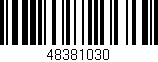 Código de barras (EAN, GTIN, SKU, ISBN): '48381030'