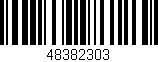 Código de barras (EAN, GTIN, SKU, ISBN): '48382303'