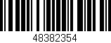 Código de barras (EAN, GTIN, SKU, ISBN): '48382354'