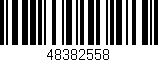 Código de barras (EAN, GTIN, SKU, ISBN): '48382558'