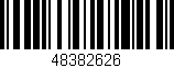 Código de barras (EAN, GTIN, SKU, ISBN): '48382626'