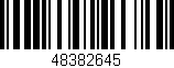 Código de barras (EAN, GTIN, SKU, ISBN): '48382645'