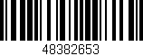 Código de barras (EAN, GTIN, SKU, ISBN): '48382653'