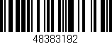 Código de barras (EAN, GTIN, SKU, ISBN): '48383192'