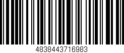Código de barras (EAN, GTIN, SKU, ISBN): '4838443716983'