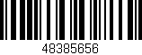 Código de barras (EAN, GTIN, SKU, ISBN): '48385656'