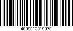 Código de barras (EAN, GTIN, SKU, ISBN): '4839013319870'