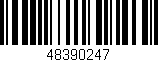 Código de barras (EAN, GTIN, SKU, ISBN): '48390247'
