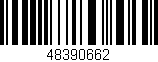 Código de barras (EAN, GTIN, SKU, ISBN): '48390662'