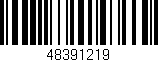 Código de barras (EAN, GTIN, SKU, ISBN): '48391219'