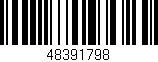 Código de barras (EAN, GTIN, SKU, ISBN): '48391798'