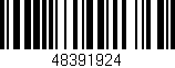 Código de barras (EAN, GTIN, SKU, ISBN): '48391924'