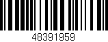 Código de barras (EAN, GTIN, SKU, ISBN): '48391959'