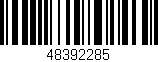 Código de barras (EAN, GTIN, SKU, ISBN): '48392285'