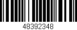 Código de barras (EAN, GTIN, SKU, ISBN): '48392348'