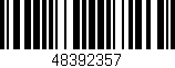 Código de barras (EAN, GTIN, SKU, ISBN): '48392357'