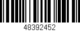 Código de barras (EAN, GTIN, SKU, ISBN): '48392452'