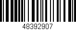 Código de barras (EAN, GTIN, SKU, ISBN): '48392907'
